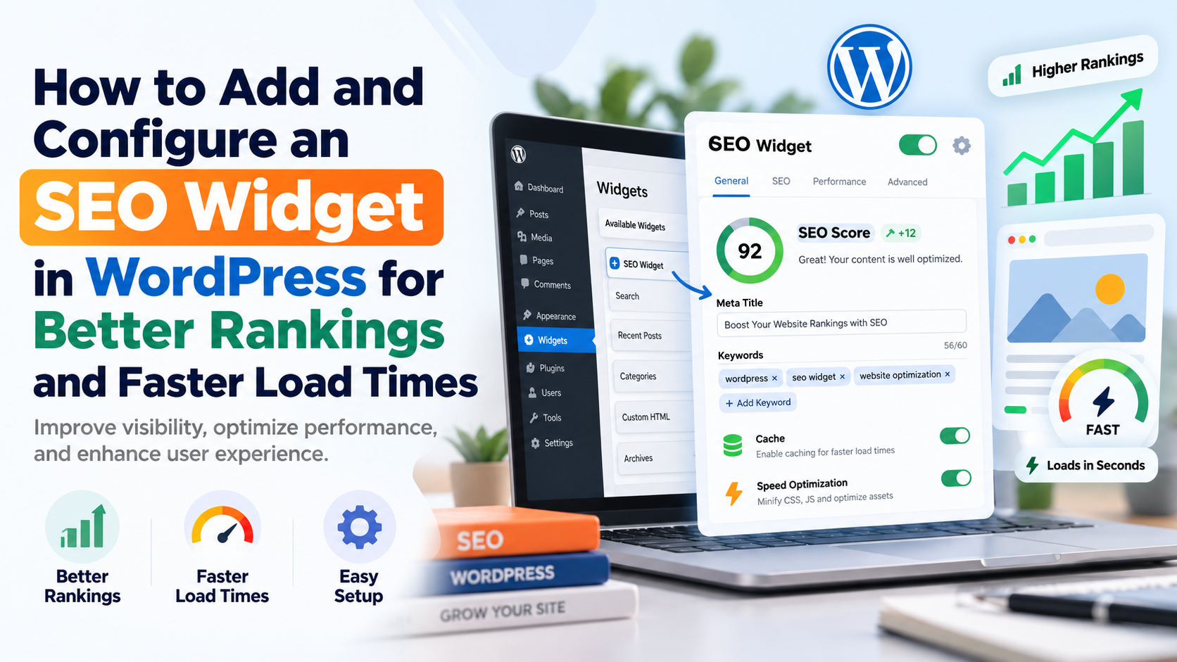 How to add and configure an SEO widget in WordPress